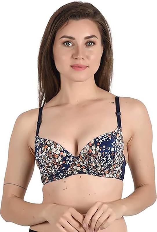 brachy Women's Poly Cotton Padded Wired Push-Up Bra-picture-12