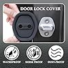 WXRNBN 4 Pcs Car Door Lock Protective Cover for Nissan Qashqai 3 (J12) 2021-2024, Car Silicone Door Latch Protective Covers Door Lock Protective Cover for Car Car Door Shock Absorbe,Black #4