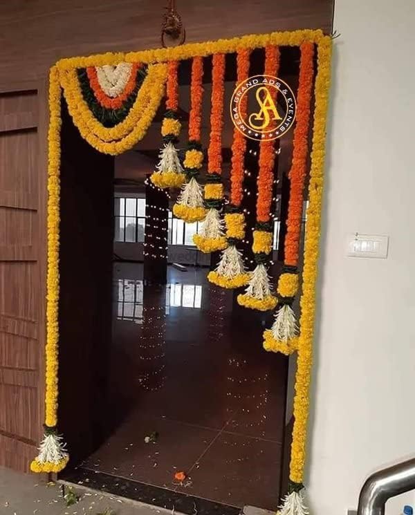 Divyakosh Marigold Flower Full Door Decoration Decoration