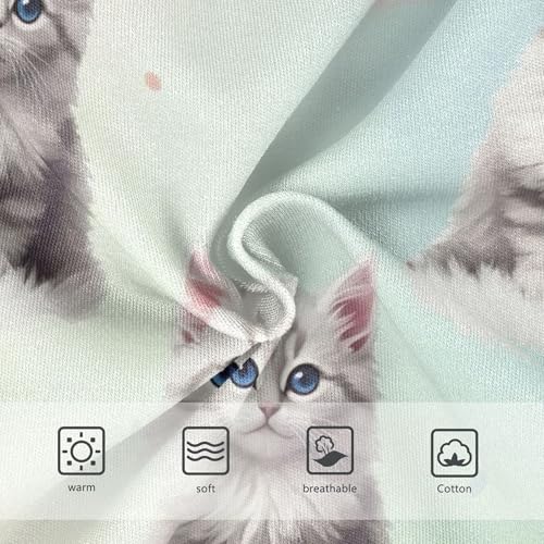 Cute Kittens Pastel Color Panties for Girl Toddler Girls Underwear Cotton Personalized Undies Kids Briefs 2t3