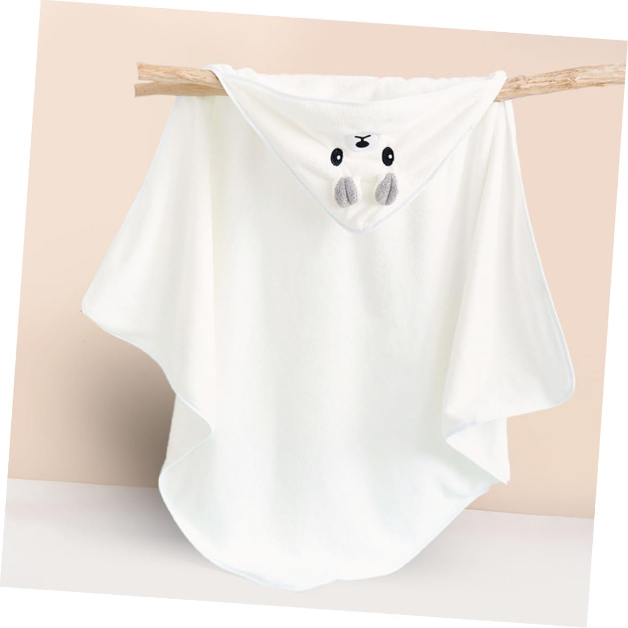 2pcs Coral Fleece Hooded Towel for Boy Girl Bathing Super Soft Extra Absorbent Bath Towels with Cute Animal Design for Newborns and Toddlers