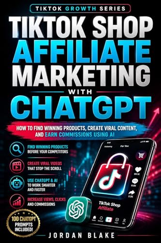 TikTok Shop Affiliate Marketing with ChatGPT : How to Find Winning Products, Write Viral Scripts,...