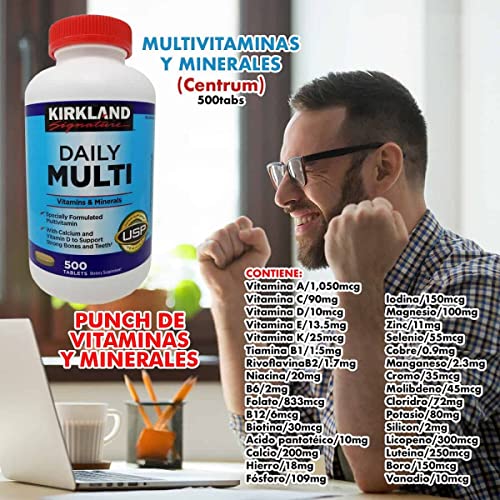 Kirkland Signature – Mature Multi Adult 50+ 400 Tablets + Daily Multi 500 Tablets (Bundle 2 Units Total) #TOP6