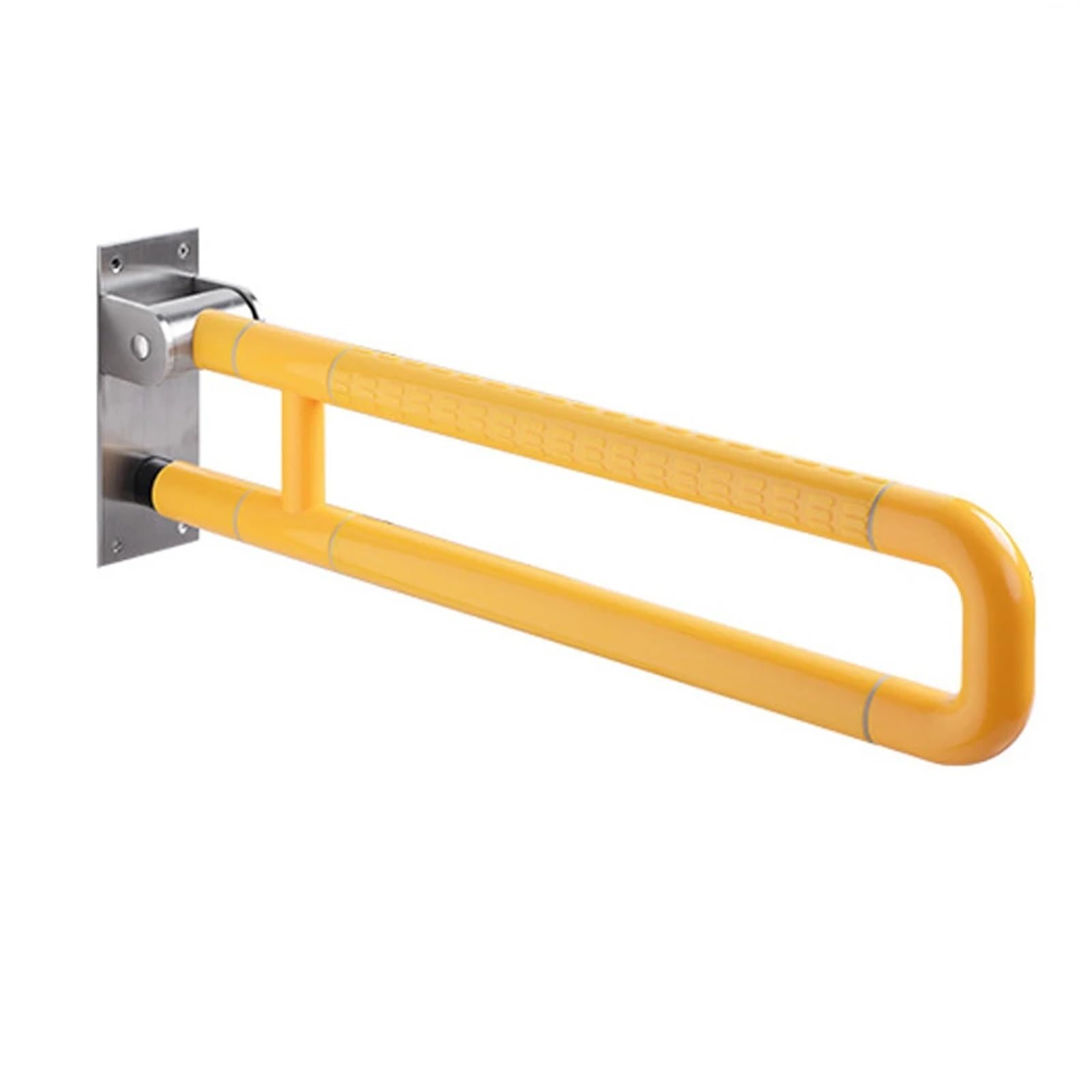 Padgcnor 400Mmx600mm Folding Bathroom Toilet Grab Rail 60Cm Household Foldable Toilet Armrest Safety Handrail Non-Skid Bathroom Disabled Elderly