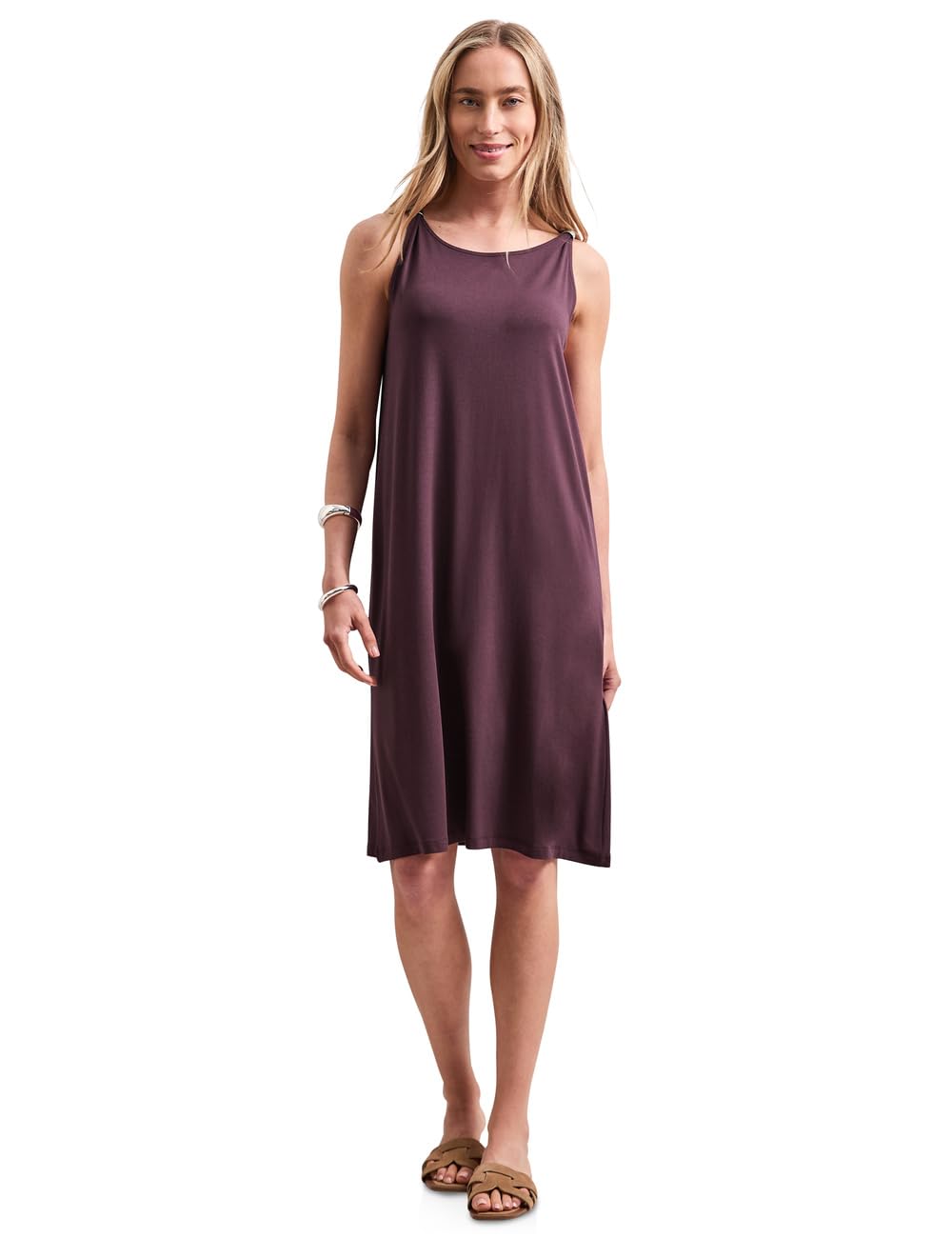Street One Damen 1409335 Knielanges Kleid mit Schnallendetail (1er Pack)