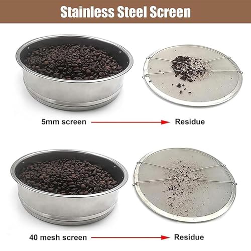 Refroidisseur de grains de café électrique avec filtre en acier inoxydable