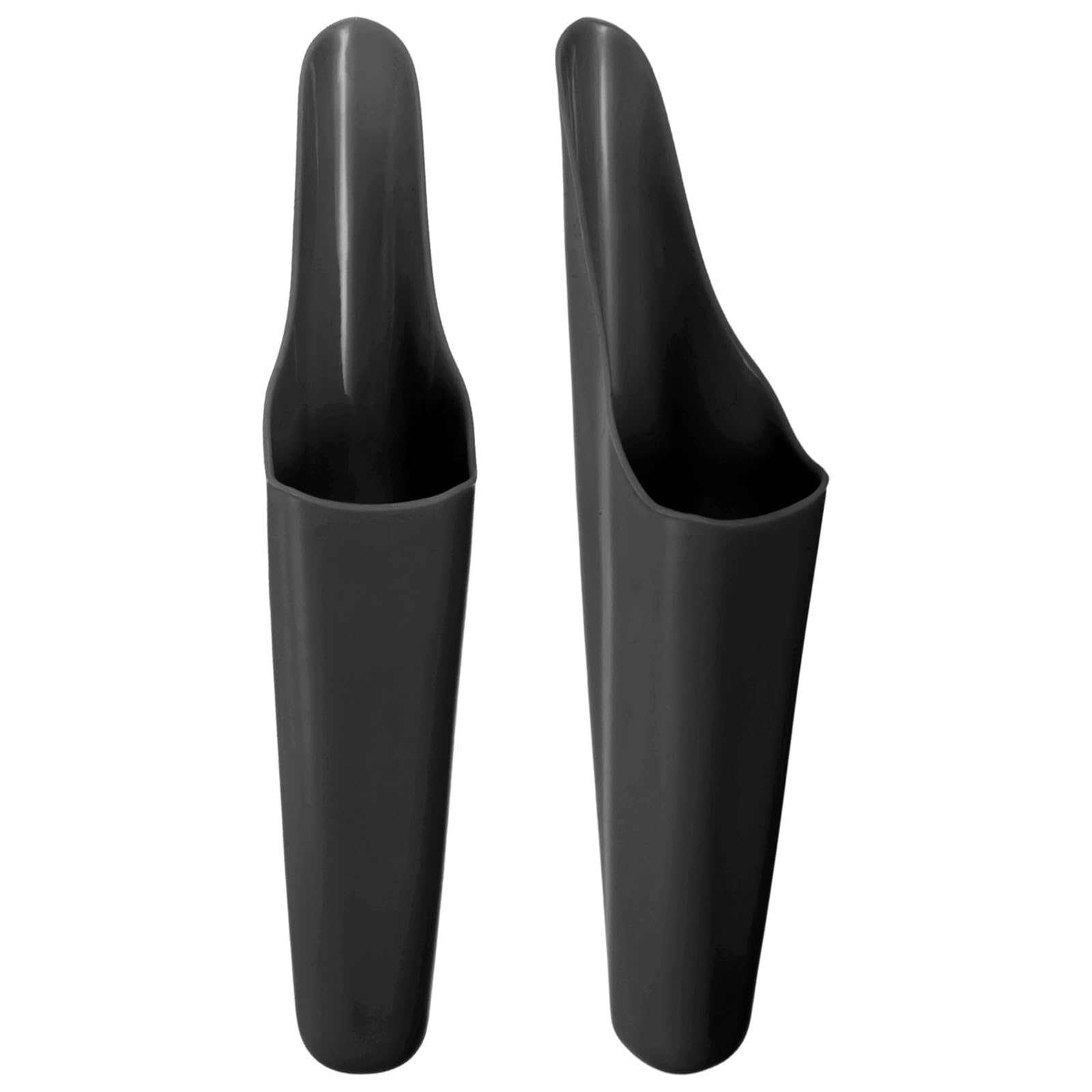 M METERXITY 2-Pack Bonsai Soil Scoops, Plastic Garden Soil Scoops Bucket Shovel Potting Scoopers for Transplanting/Flower Planting/Plant Succulent, Colorful Small Gardening Tools [Black]