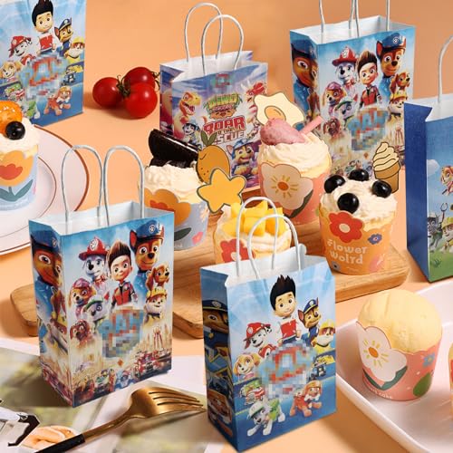 Sacchetti Compleanno Bambini, 12 PCS Sacchetto