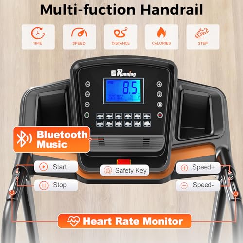 image for Lastforever 3.5HP Folding Treadmill for Home, 350 lbs Capacity, Portab