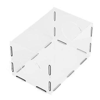 Enclosed Acrylic Grinding Dust Box Highly Transparent 2 Holes Table Polisher Cover Hand Polishing Dust Collector for Engraving, Highly Transparent Rectangle Table Polisher Dust Box