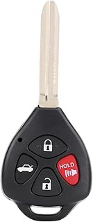 for Toyota rav4 Key fob, 2013 for Toyota rav4 Key fob Remote Battery 4 Buttons Remote Key Shell Case Fob for Toyota for Corolla for Camry Matrix RAV4 Keys Length 4.1cm 1.61inch