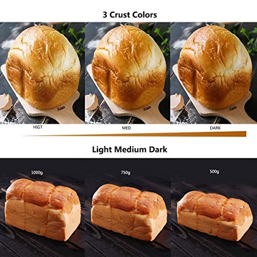 Automatic Bread Machine with 15 Programs, BestComfort 2L Programmable Gluten Free Bread Maker, 15 Hours Delay Timer, 1 Hour Keep Warm - Thumbnail 6