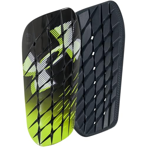 UA Shadow Pro Shin Guards Black/High Vis Yellow L