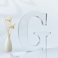 Vista 10 de Letras acrílicas diseñables de 4 pulgadas, letras acrílicas sin terminar para decoración de pared, letras decorativas de pie, rebanadas, decoración