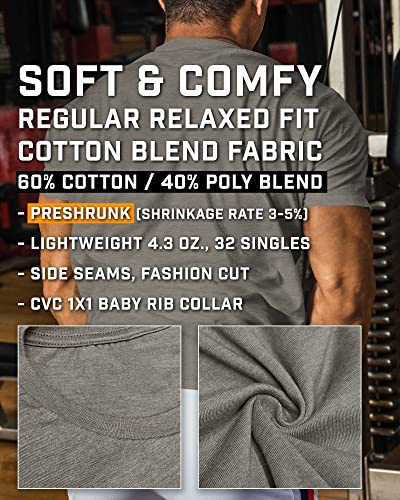 D R DETROIT REBELS Get Up Mens Athletic Shirts Short Sleeve T-Shirt for Weightlifting4