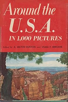 Hardcover Around The USA In 1000 Pictures Book