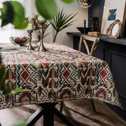 Nappe de table bohème rustique pour sublimer vos repas de famille sur table basse - 3