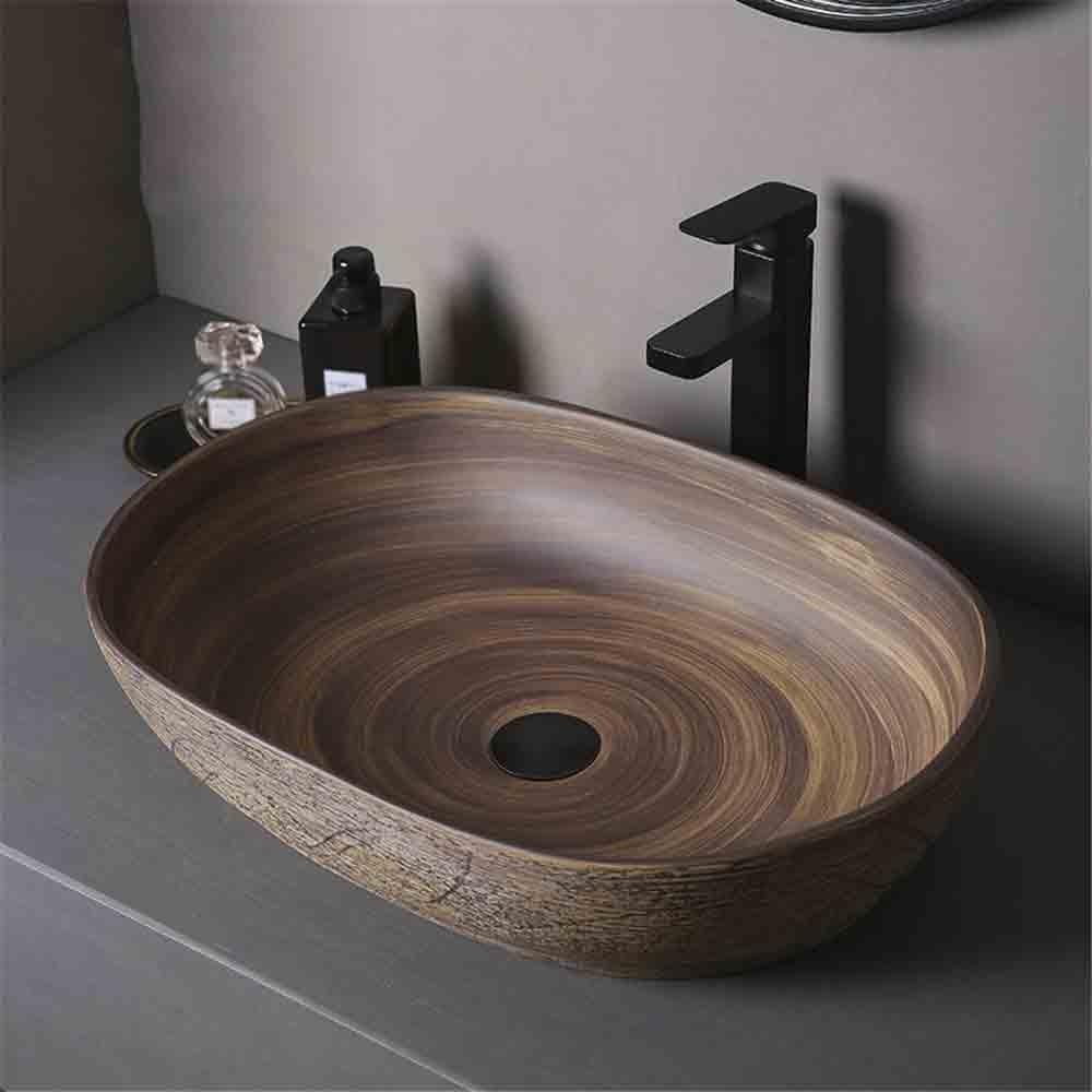 Lavabo da appoggio Lavabo da appoggio retrò in ceramica