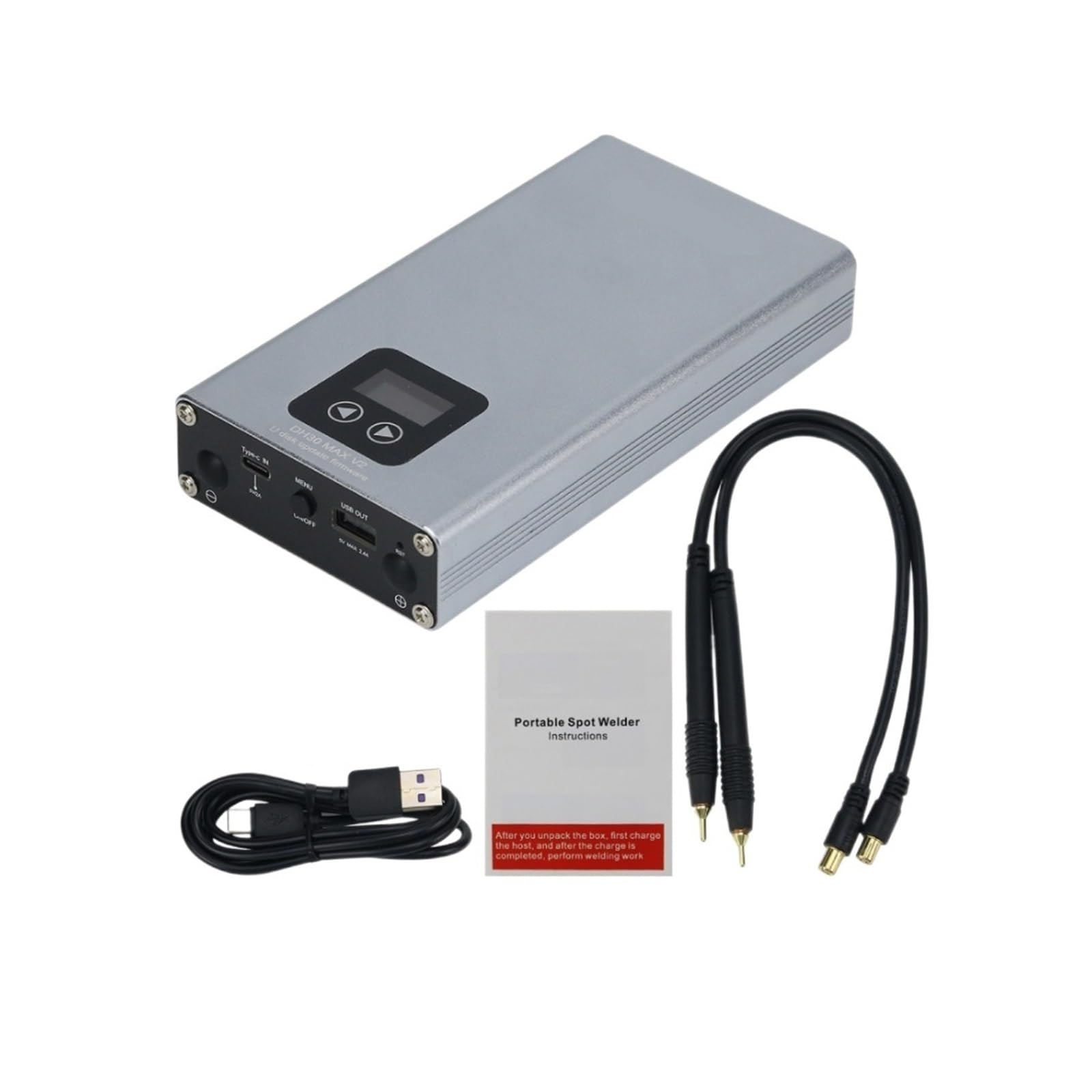 Max 10000mA Portable Spot Welder Pulse Welding Machine The Weld is Strong(As Show 2)