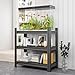 3 Tier Metal Garage Shelving Unit, 32’’ Heavy Duty Adjustable Storage Rack and Shelving Units, 600 lbs Capacity, Industrial Utility Rack Shelves for Heavy Tools and Equipment