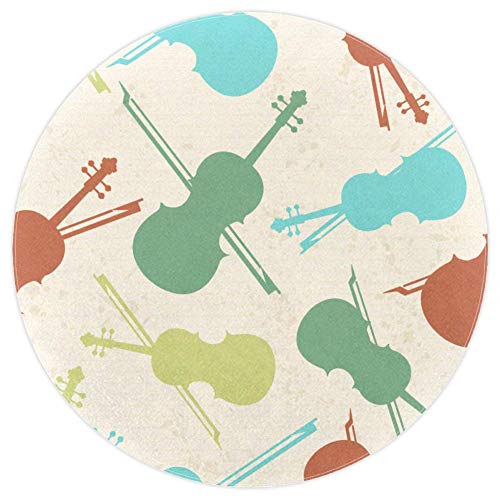 Tapis pour violon multicolore antidérapant pour salon - 2
