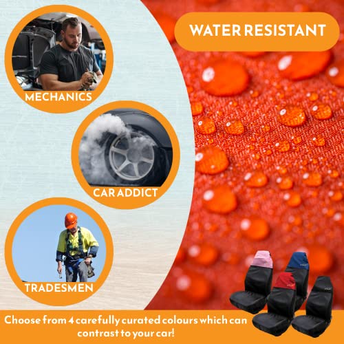 image for Xtremeauto Car Seat Covers Front Pair - Coloured Top Car Seat Cover Se