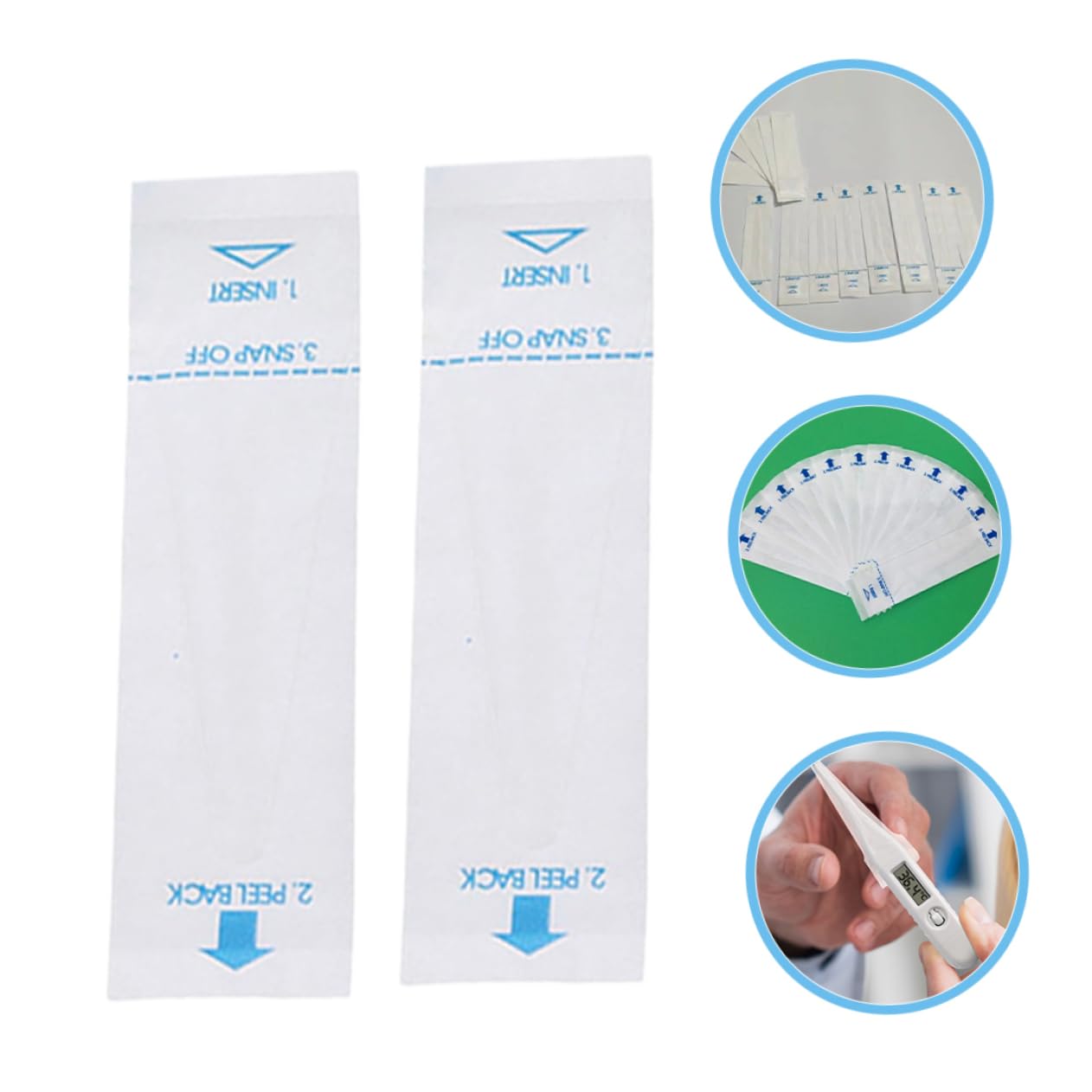 CIYODO 100pcs Disposable Covers for Cats Dogs Rectal Protective Sleeves Digital