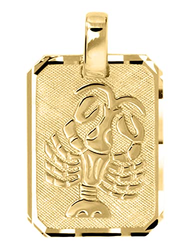 My Gold Wisiorek ze znakiem zodiaku (bez łańcuszka) prawdziwe żółte złoto 333 (8 karatów) 21 mm x 12 mm znak zodiaku Horoskop Gaudino MOD-04400, Żółte złoto, nie dotyczy.