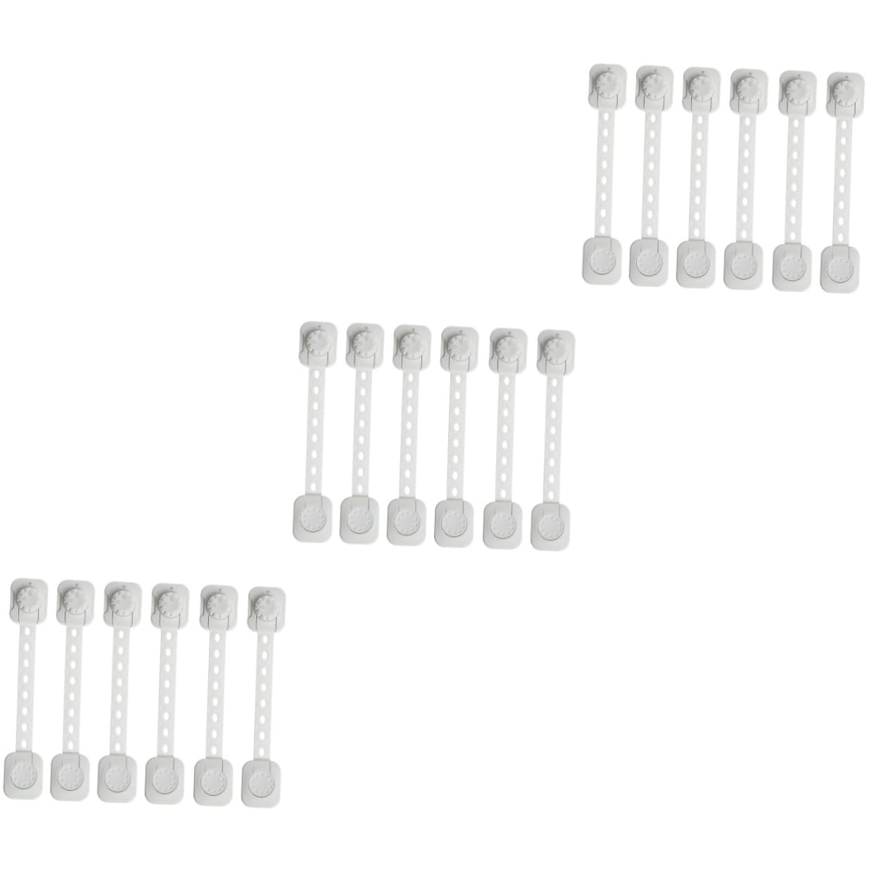 Abaodam 3 Set Di Serrature Per Armadietti Per Bambini E Neonati Per Elettrodomestici Facili Da Installare Adesive 6 Pezzi*3