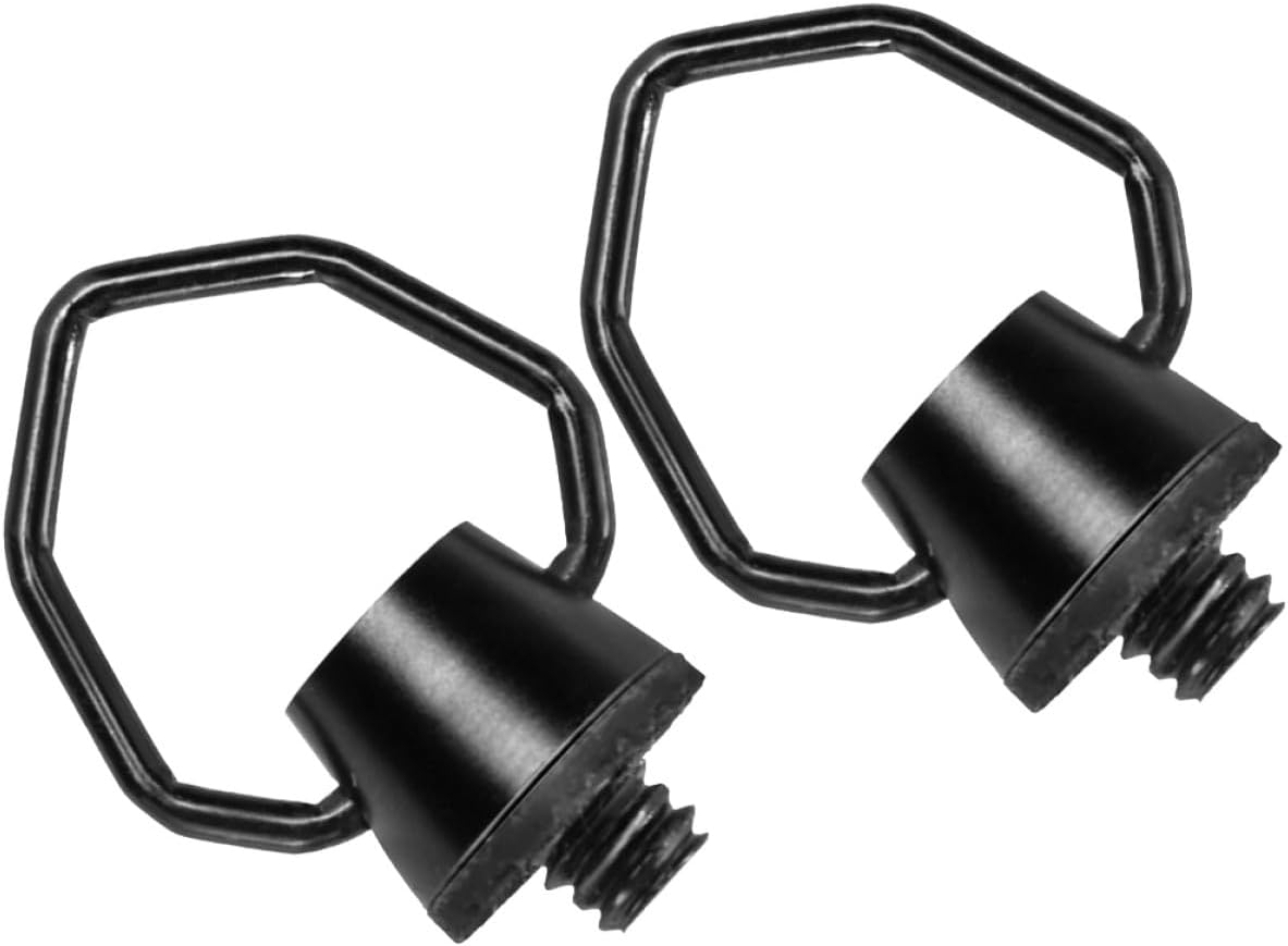 2pcs Camping Hanging Hook for Lanterns with 1/4 Thread, Multifunctional Outdoor Light Loop Hanger for Tent and Chandelier, Sturdy Metal Camping Accessory for Hiking and Backpacking