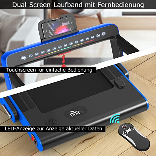 COSTWAY 2 in 1 Walking Pad & Laufband | App-kontrolliert | Bluetooth | LED Display | 1-12 km/h | bis 120kg belastbar… – Bild 5
