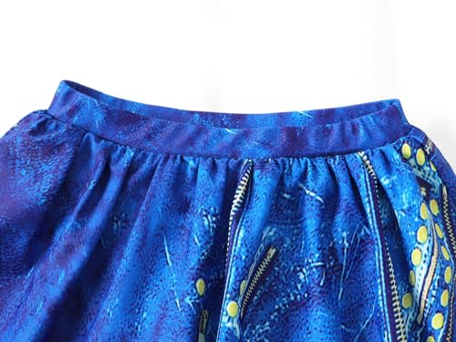 Image of WonderBabe Toddler Girls Princess Swimwear One Piece Swimsuits Bathing Suit Beach Holiday Summer Gift for Kids Size 6-7t Blue