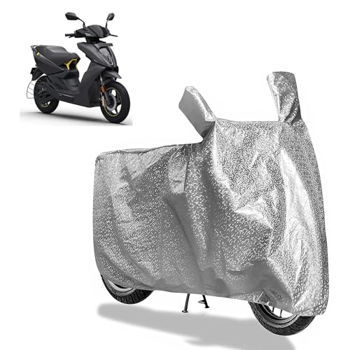 Image of Sulfar Bike Cover for Ather 450X (Gen 3 (EV)) | Waterproof, Dustproof & UV Protected | All Weather Two Wheeler Cover (Silver) New 2026 Variants