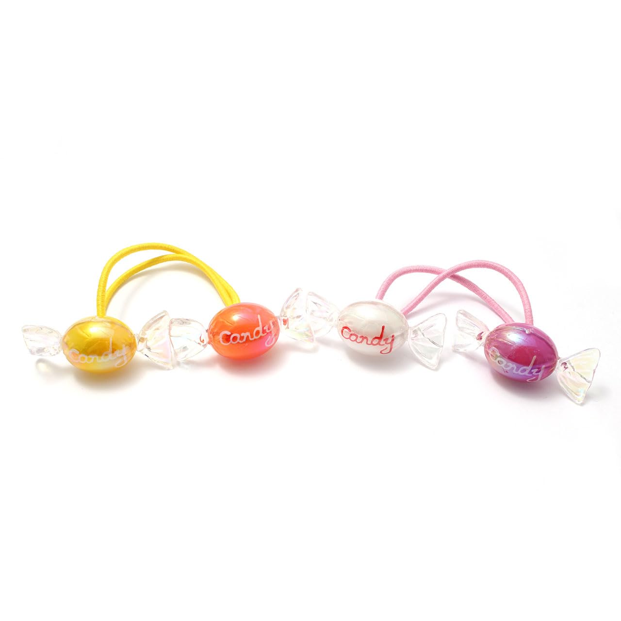 Amazon | ヘアゴム キッズヘアゴム キャンディ C25-99 ツインカラー