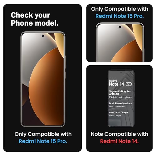 Image of FIRST MART Military Grade UV Tempered Glass Screen Protector For Redmi Note 15 Pro (6.83 Inches) With Installation Kit| Edge To Edge Coverage