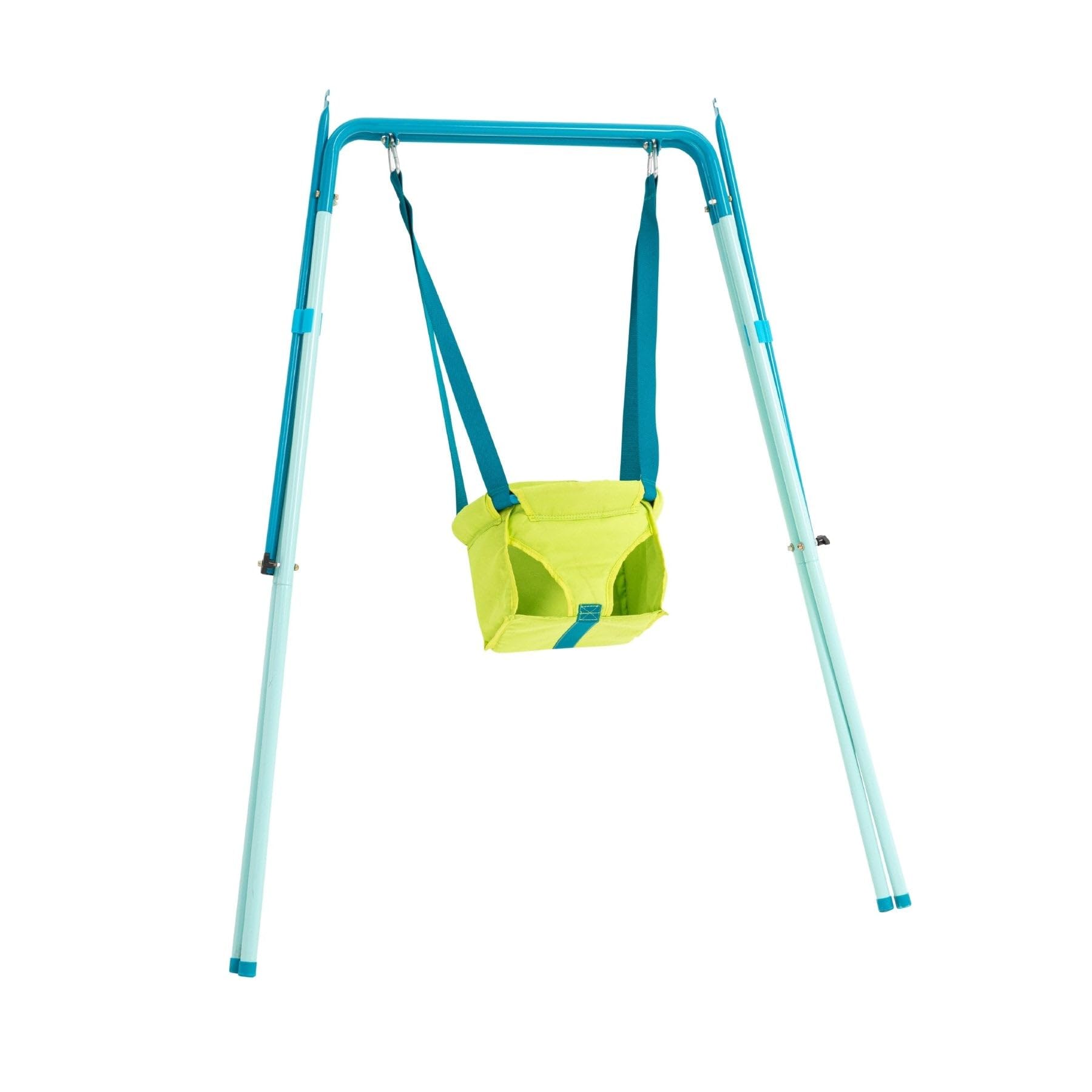 Portique métal Fauteuil bébé Pliant h129 cm, Bleu