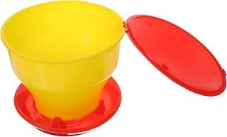 GANAZONO Farms Plastic Poultry Drinker,Plastic Poultry Drinker,Heavy Duty Plastic Gravity Fed Water/Feed Simple And Easy To Use（4kg）