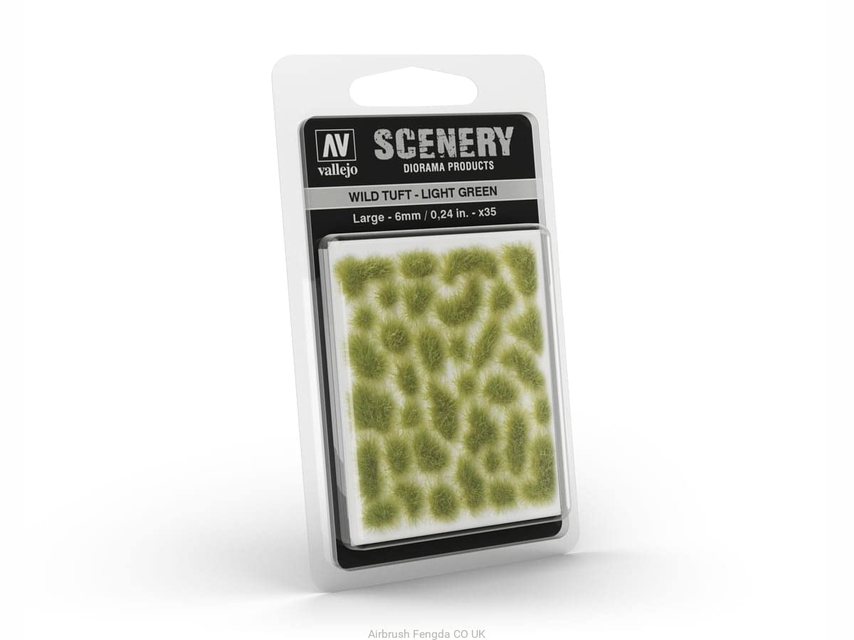 AV Vallejo Scenery - Wild Tuft - Light Green, Large: 6mm