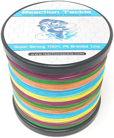 Reaction Tackle Braided Fishing Line Multi-Color 30LB 150yd