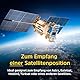 TechniSat SATMAN 65 Plus - Satellitenschüssel (65 cm Sat Anlage, Antenne mit Masthalterung und Halteschelle, vorbereitet für die Aufnahme eines 40 mm LNB) Grau