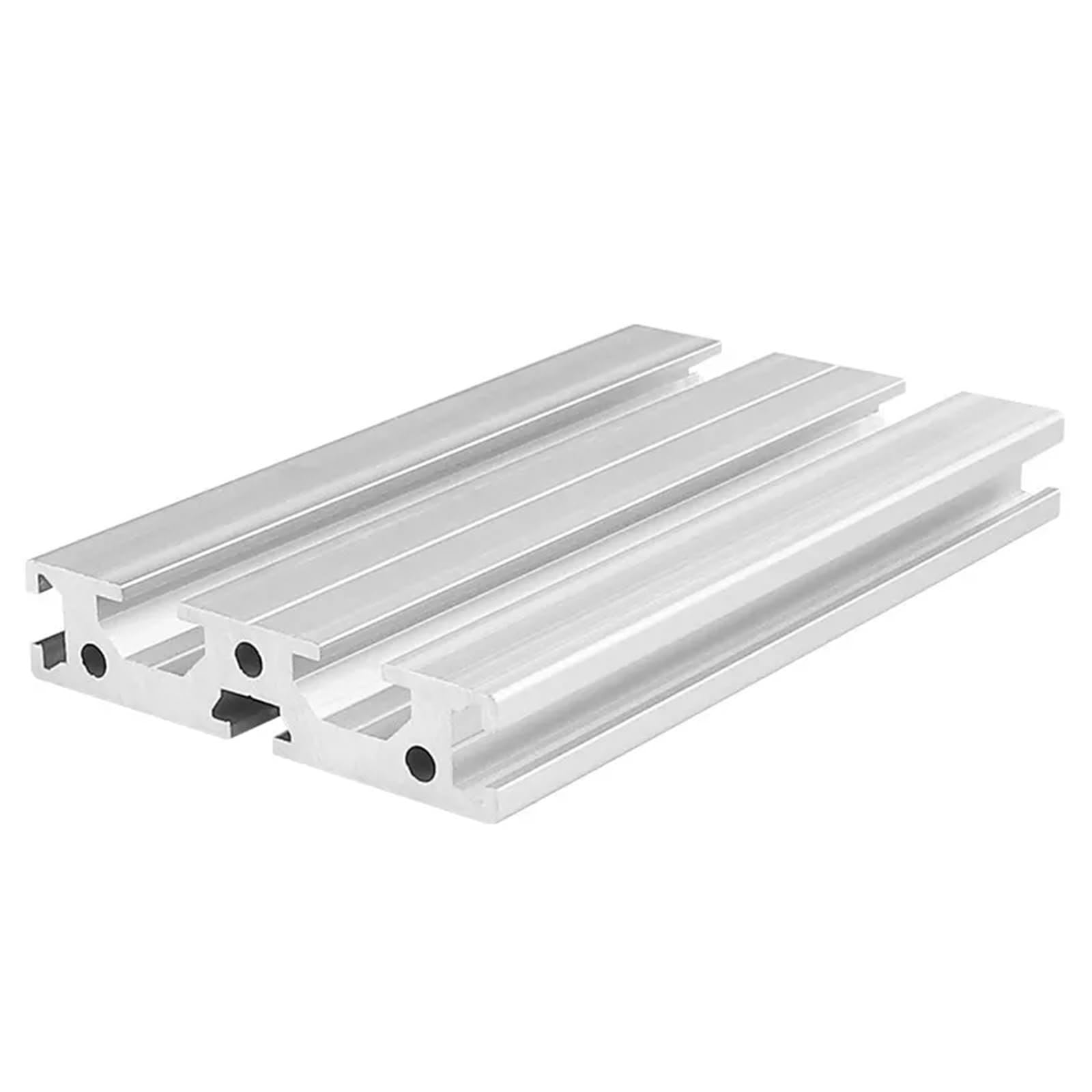 GTPBAO 2 pezzi 1570 Profilo estruso in alluminio 15x70mm Tubi quadrati anodizzati argento Telaio for ringhiere Strutture for mobili Binario estruso(1000mm long)