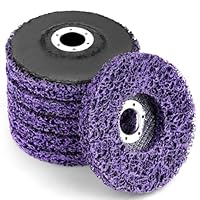 Adiwo CSD Scheibe Schleifscheibe, 6 Stück Ø 115mm Reinigungsscheibe Set Grobschleifscheibe Lila Grobreinigungsscheibe für Winkelschleifer für Oberfläc Henbearbeitung Polieren Rostentfernung