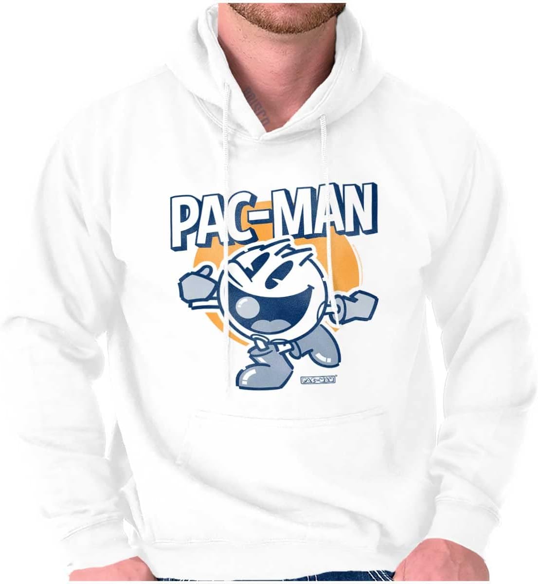 Brisco Brands Vintage PACMAN Arcade Game Nostalgic Hoodie Sweatshirt Women Men