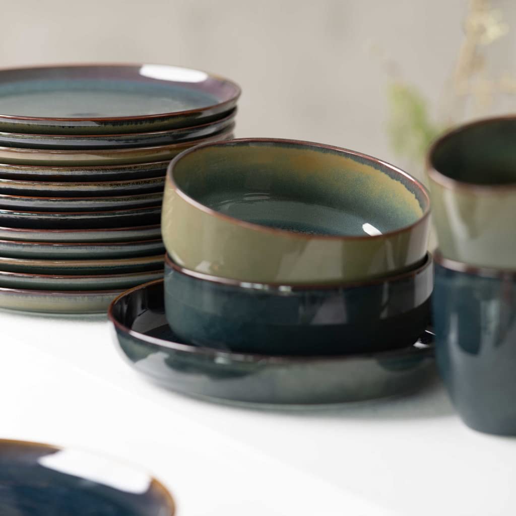 like. by Villeroy & Boch Crafted Breeze set da colazione, 6 pz., per 2 persone, verde