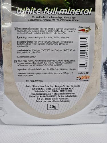 Shrimp Forever White Full Mineral, 20 g (Pack of 1) - Image 2