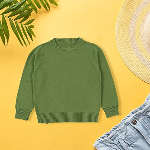 Toddler Kids Little Girl Boys Solid Color Basic Pullover Knit Sweater Girls Sweater Toddler Girl Fall Winter Clothes3