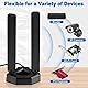 Eightwood WiFi 6E Antenne 2.4g/5g/5.8g/6g WLAN Signal Verstärker Tri-Band Magnetic Base mit RP-SMA 200 cm Verlängerungskabel für Wi-Fi Karten PCI Karte PC Router Bluetooth Mainboard