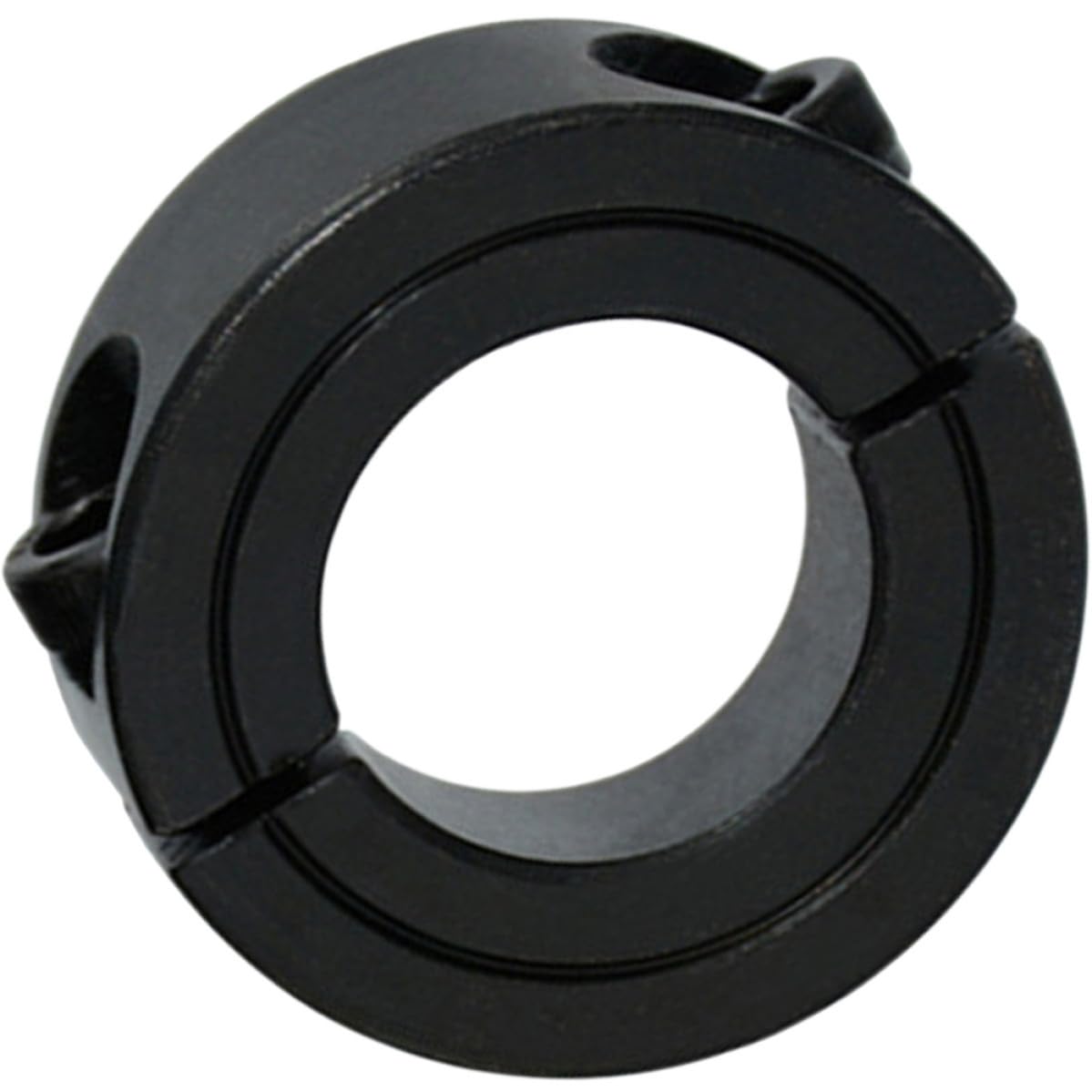 Steel Screw Shaft Collar Stop Ring for Hard and Flexible Shafts, Wear Resistant and Anti-Rust Fixed Clamping Collar Suitable for Agricultural Machinery and Cranes, Black Steel