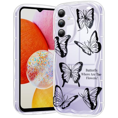 Coque Samsung A14 5G anti-chute en silicone souple à vagues antichoc