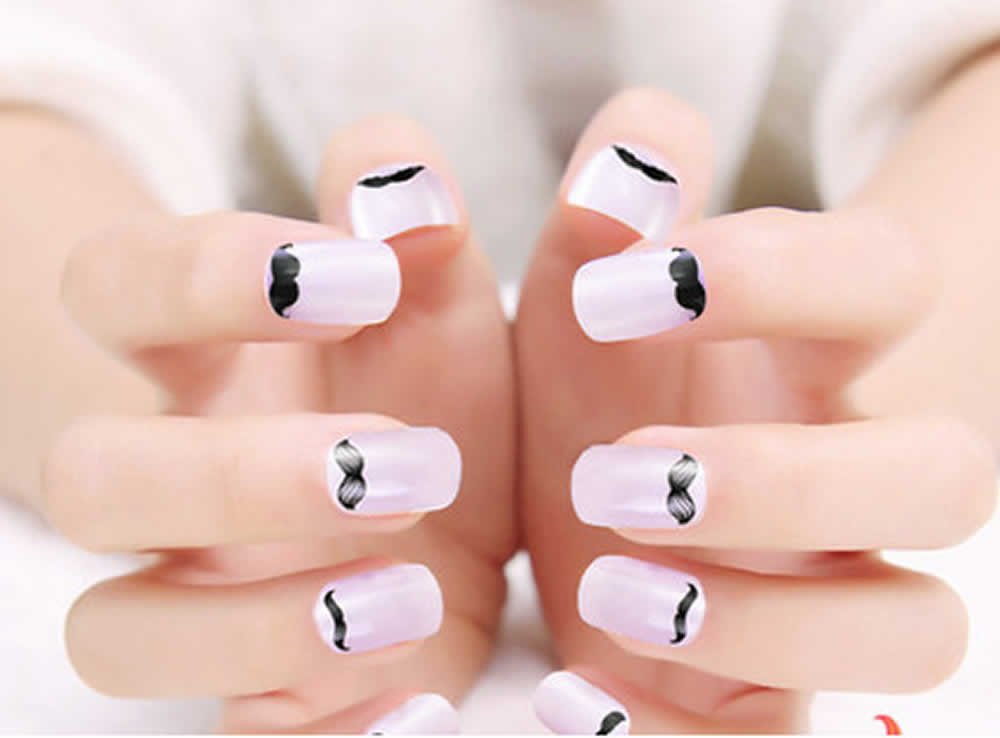 Amazon Pastelllabo ハンド用 ネイルシール オフィス アンカー マリン ラブリー ピンク ハート ライン ボーダー ヒゲ 貼るだけ アート Ny発 簡単 ネイルアート デコネイル 7デザイン ヒゲ柄6794c Pastelllabo シール ステッカー 通販